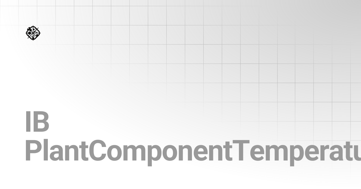 IB PlantComponentTemperatureSource | Ironbug Primer