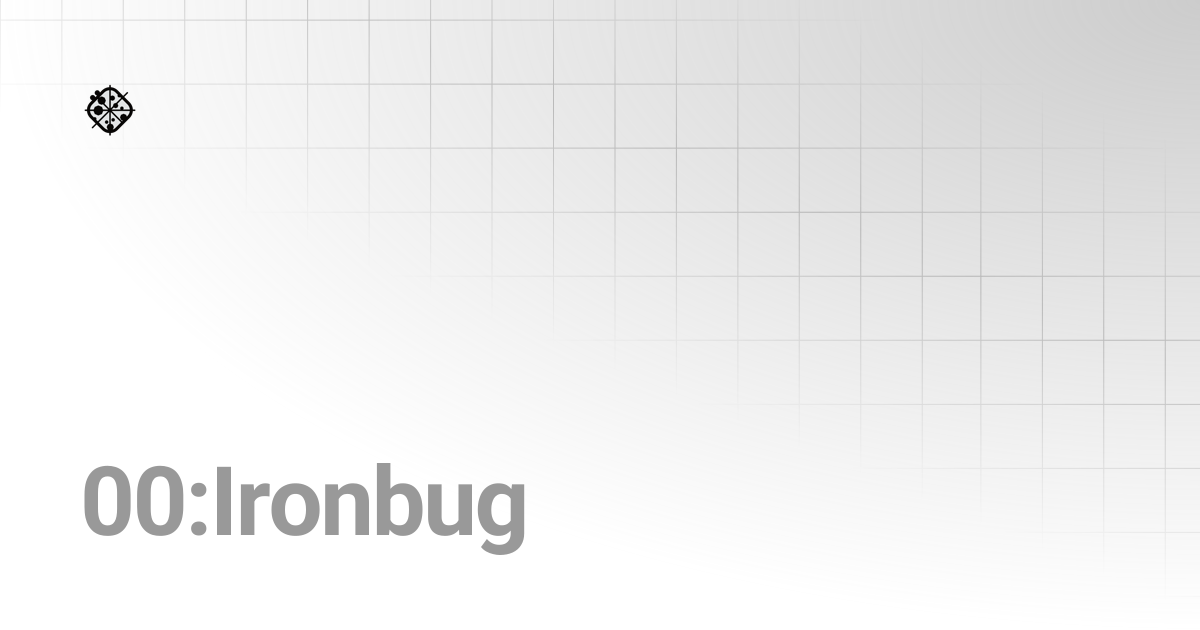 00:Ironbug | Ironbug Primer